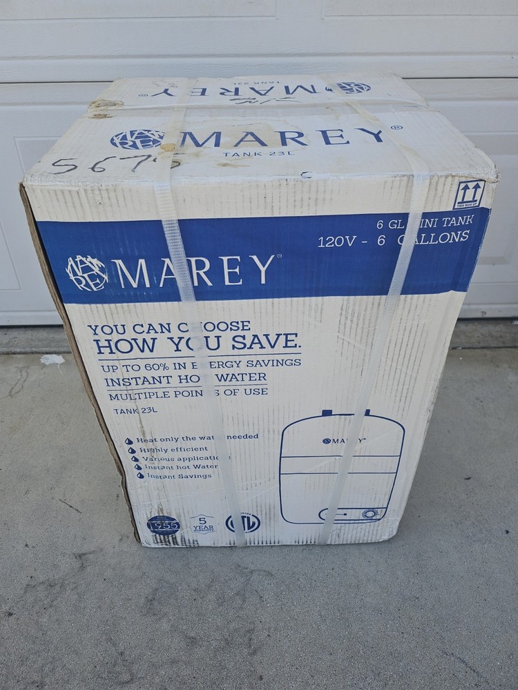 MAREY TANK23L 6 Gallon Regular 1440 Watt 1 Element Use Electric Water Heater