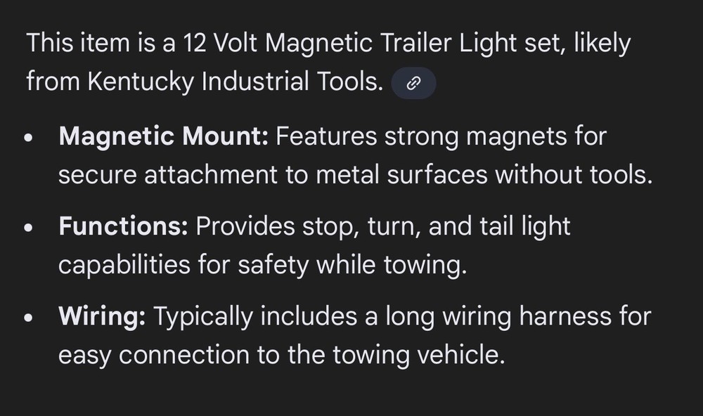 12 Volt Magnetic Trailer Light set