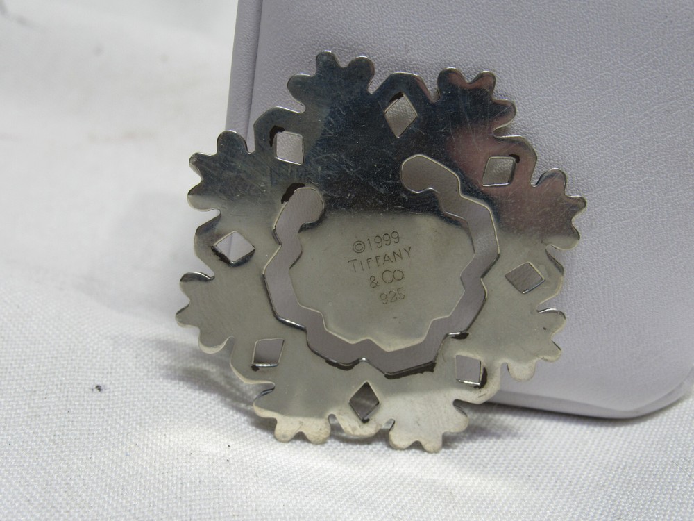 TIFFANY sterling silver SNOWFLAKE BOOKMARK