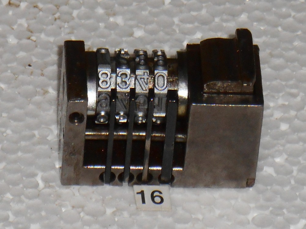 WMA Reverse Letterpress Numbering machine | 16