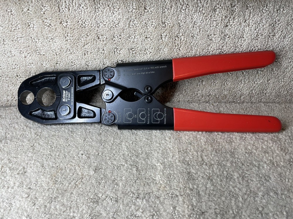 iCrimp F1807, 1/2" & 3/4" Pex Full Circle Crimp Tool