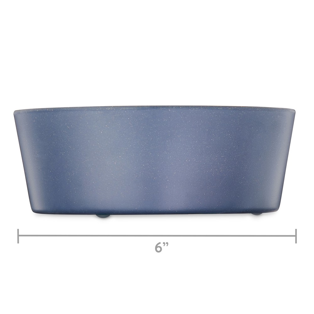 (3 pack) Melamine Dog Bowl, Blue, Medium