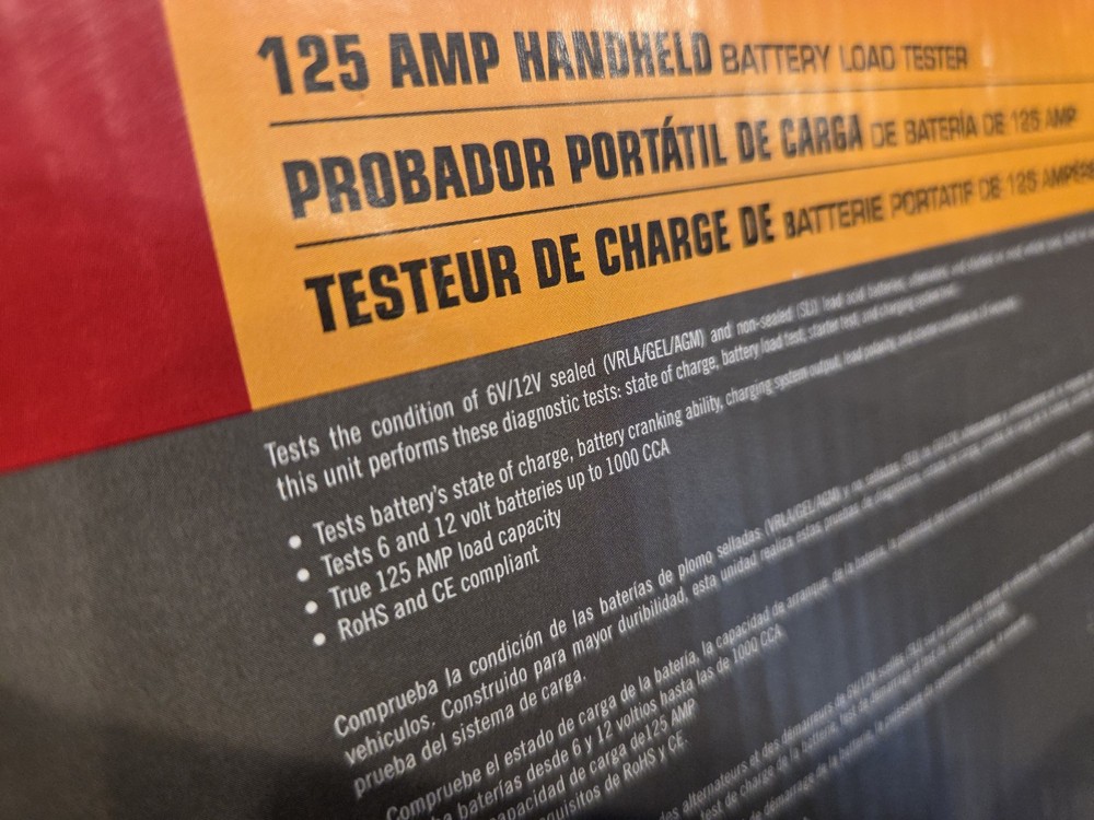 Mac Tools 125-Amp Heavy-Duty Battery Load Tester In Box