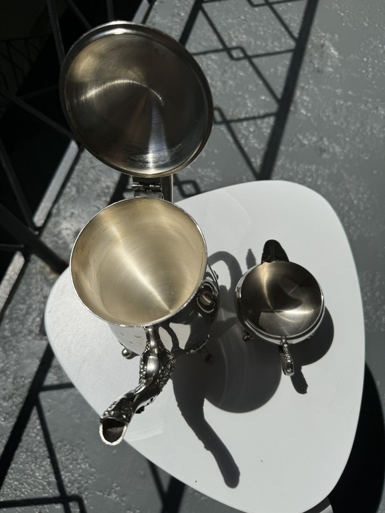 Antique british teapot with Creamer (2items)