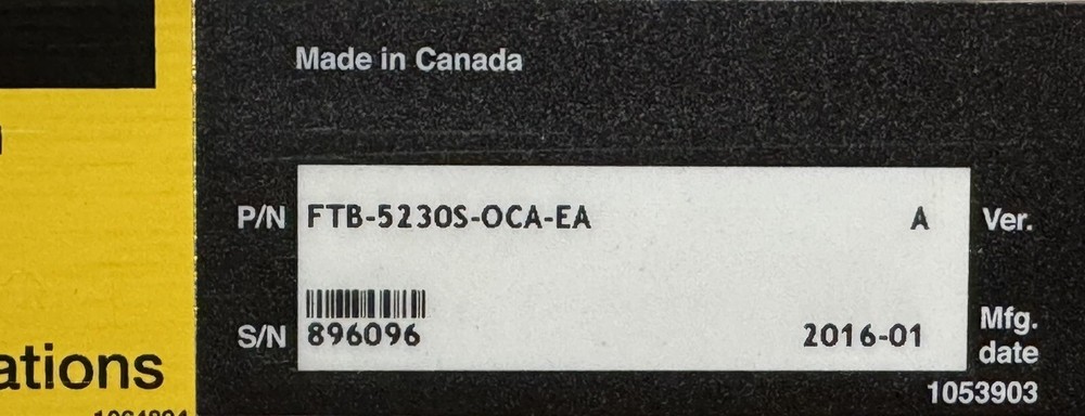 Exfo Optical Channel Analyzer FTB-5230S-OCA-EA