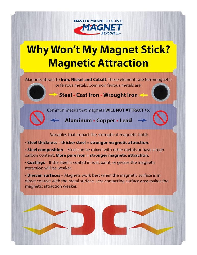 Master Magnetics Ceramic round Base Magnet with Knob Pack - Heavy-Duty Strong Ma