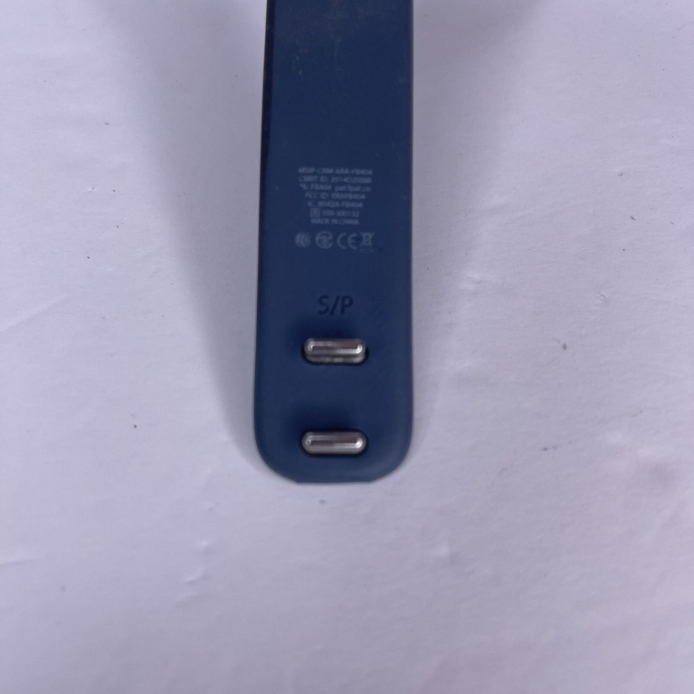 FB404 Fitbit Charge HR Wireless Activity Wristband Blue - Tested Size Small