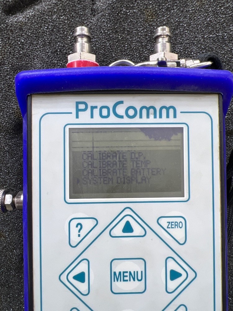 Hattersley procomm digital manometer