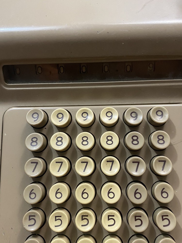 Vintage ncr adding machine 154-2-77x