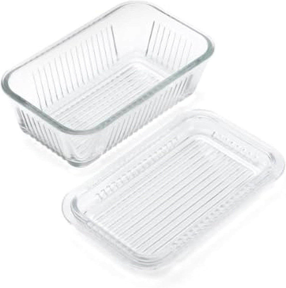 Multi Function Butter Dish, 6-Inch, Clear