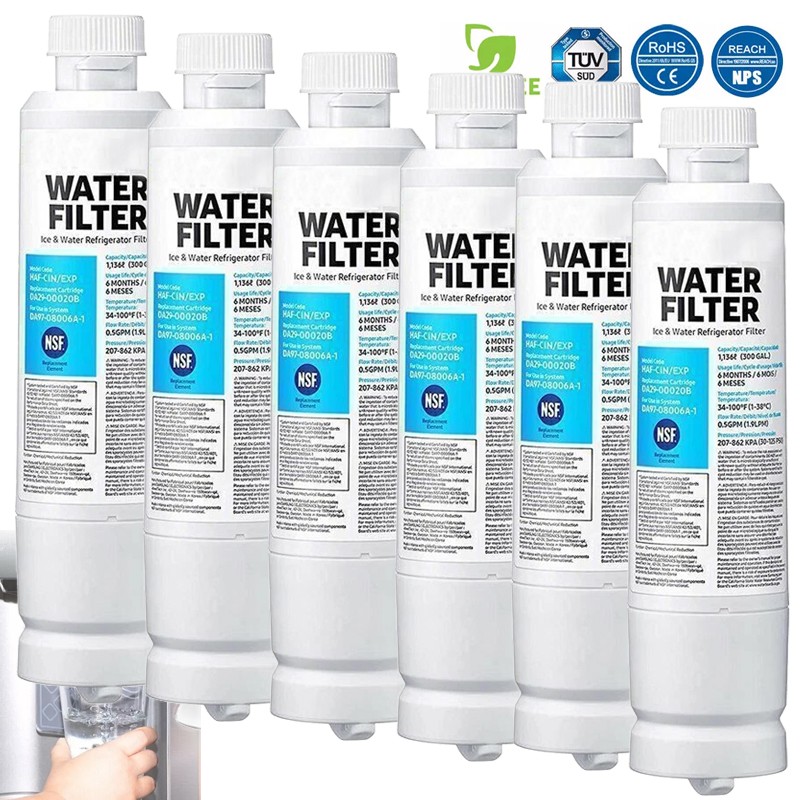 6-2 Pieces For Samsung DA29-00020B DA-97-08006A DA-97-08006B Ice Water Filter