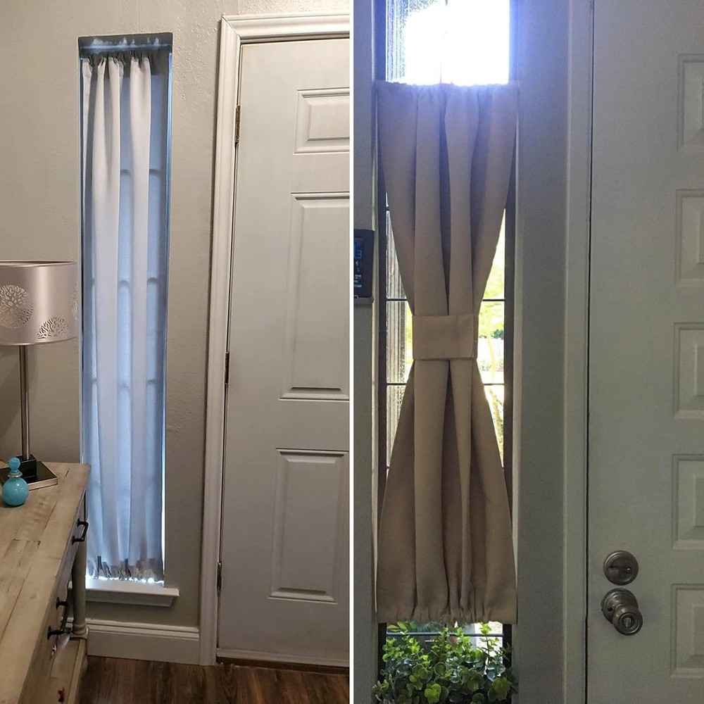 Compact 2-Pack Curtain Rods 5.25-7.5 Inch, Durable & Stylish – No Tools Required