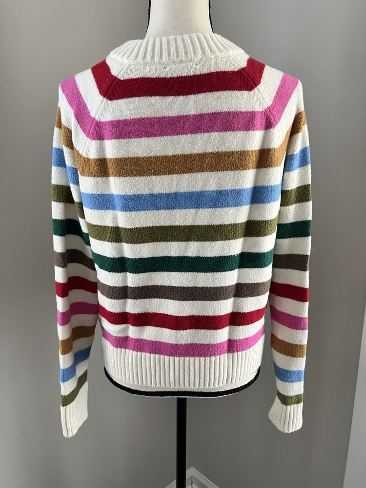 GAP Crewneck Happy Striped Sweater Size Medium EUC