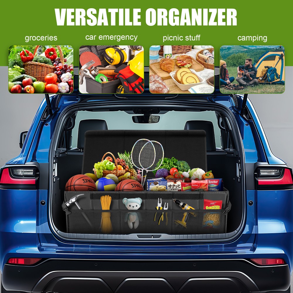 Trunk Cargo Organizer Foldable Storage Collapsible Box Bag For Cadillac XT5 XT6