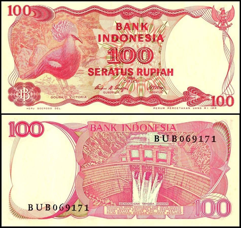 Indonesia 100 Rupiah, 1984, P-122b, UNC