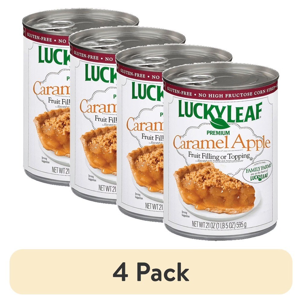 (4 pack) Premium Caramel Fruit Filling 21oz Can