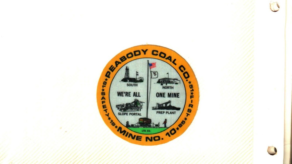 NICE PEABODY  COAL CO COAL MINING STICKER # 590