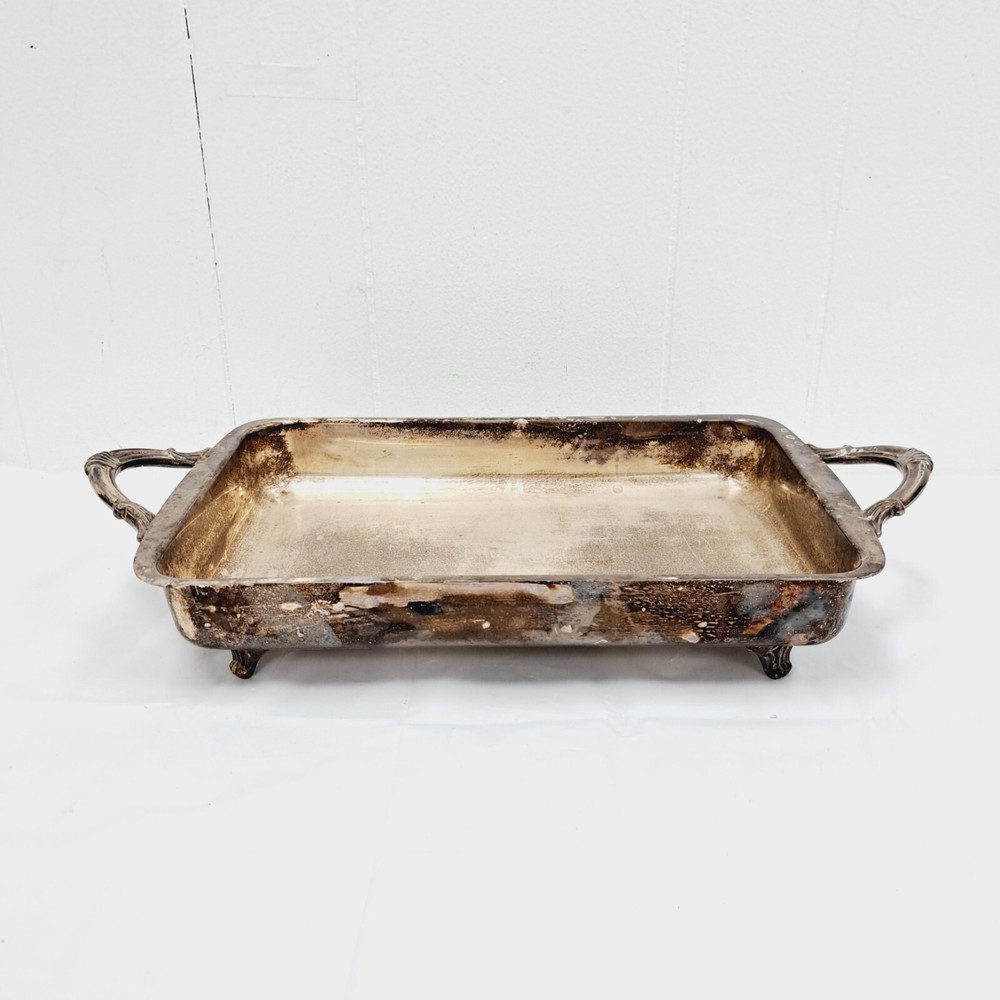 Vintage Silver Plate Vegetable Serving Dish Elegant