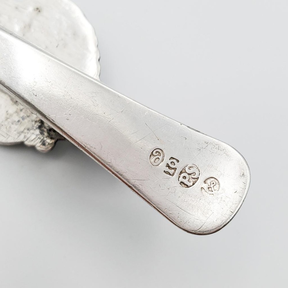 Large Heavy Dutch? Silver Chatelaine Hook Marked