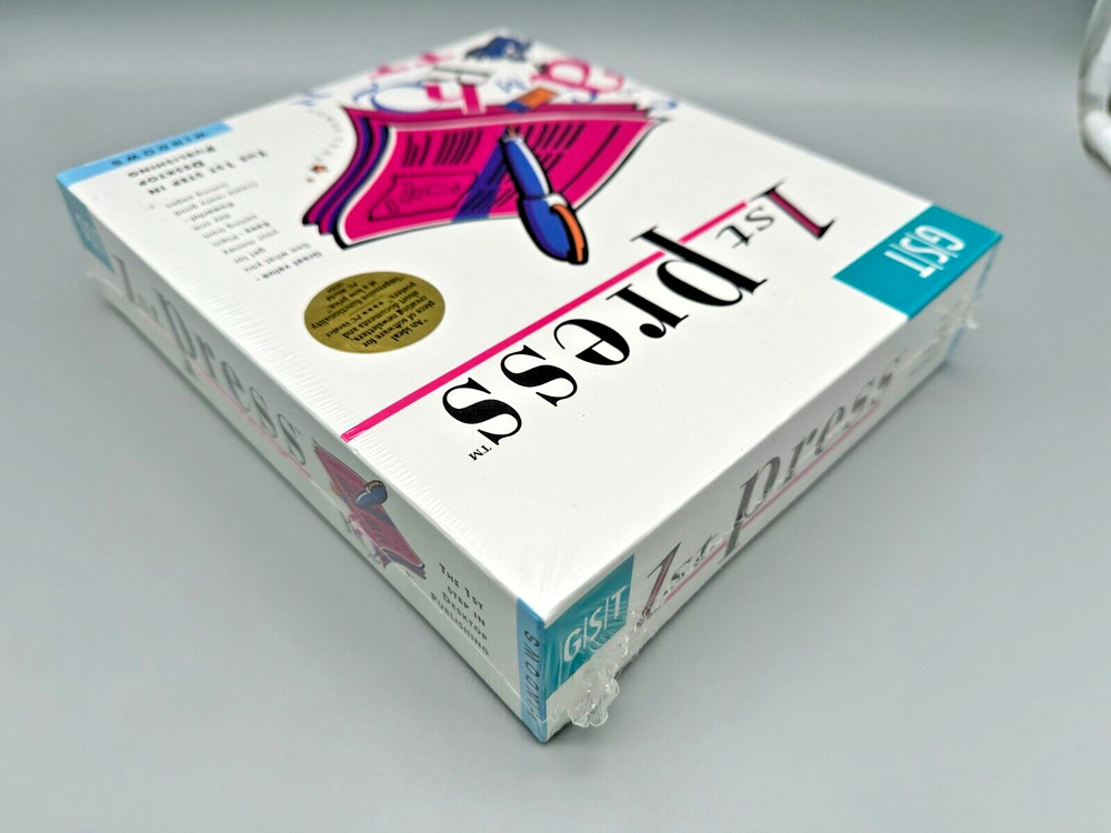 GST 1st Press Desktop Publishing Software 3.5" Diskette Windows NEW OLD STOCK!