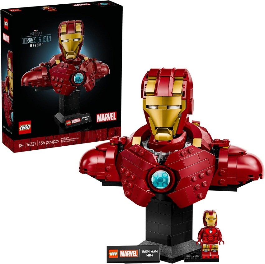 LEGO Marvel Iron Man MK4 Bust Building Kit 76327