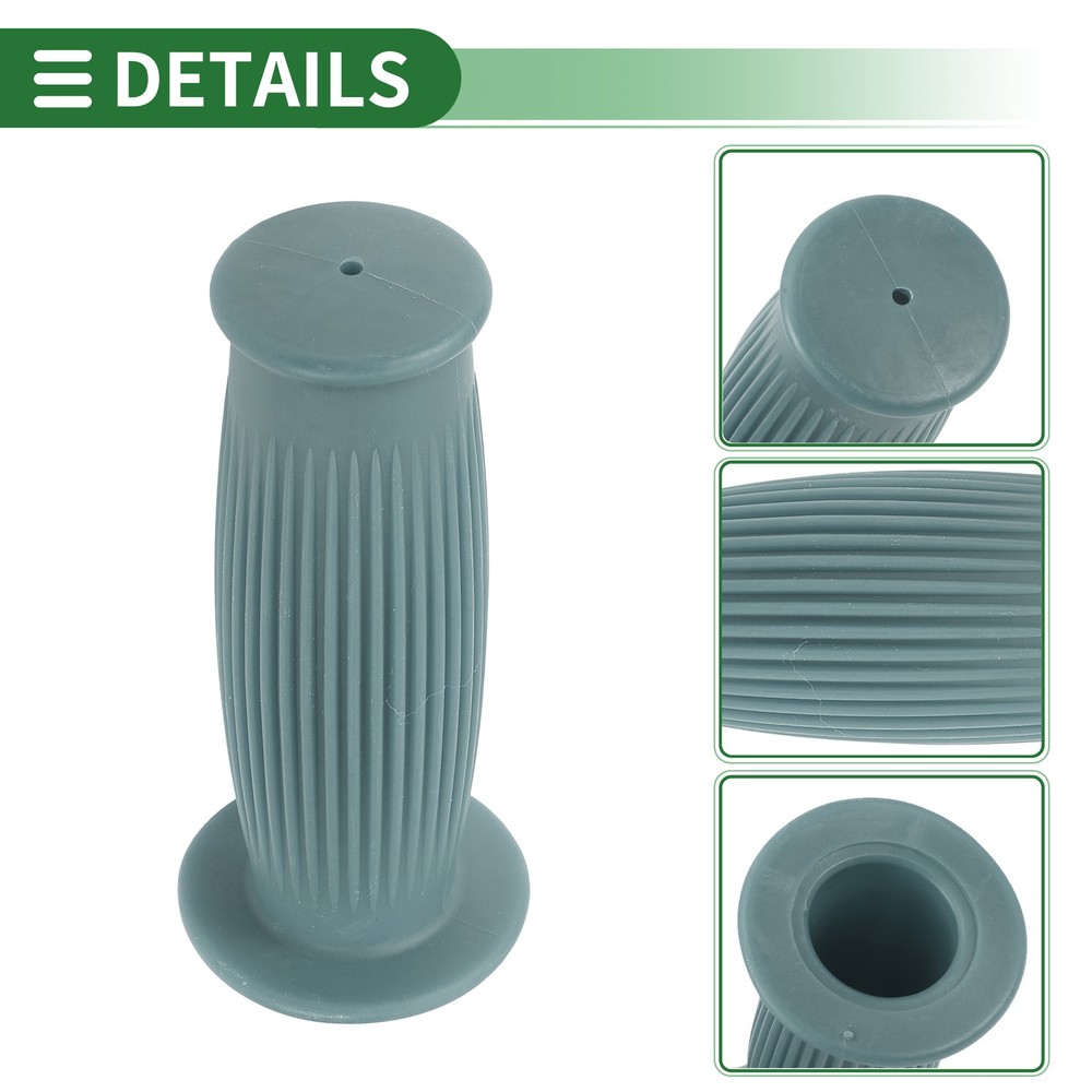 1" 25mm Motorcycle Knobs Handlebar Cover TPU Grey Blue