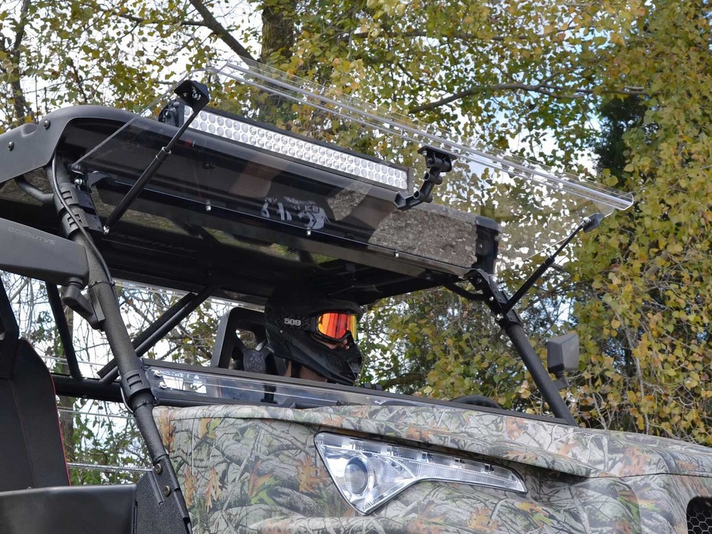 SuperATV Odes Dominator X2 / X4 Scratch Resistant Flip Windshield (2015-2017)