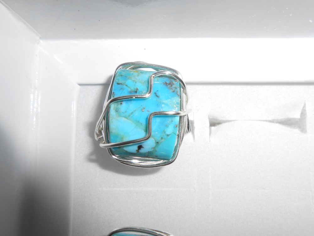 Kingman Turquoise Southwestern Ring
