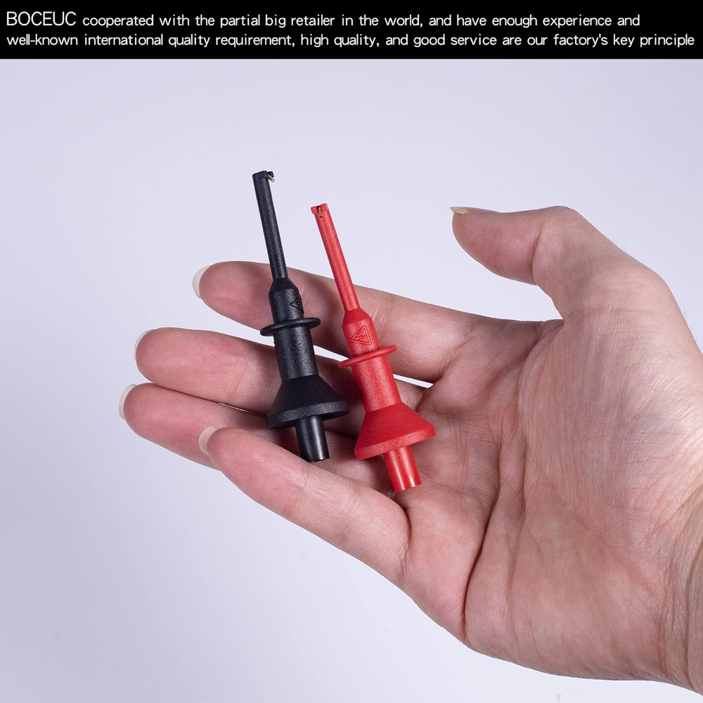 Grabber Micro Test Hook Clip for 4Mm Plug Test Probe, Multimeter Mini Grabber Te