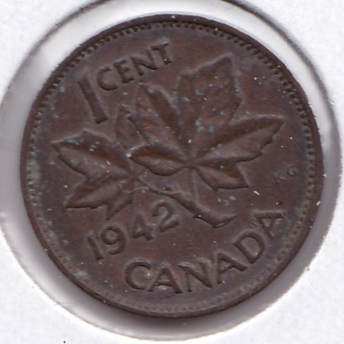 1942 Canadian Cent