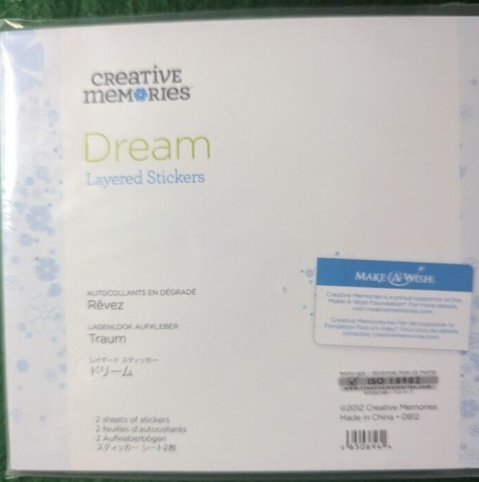 Creative Memories Dream Layered Stickers NIP