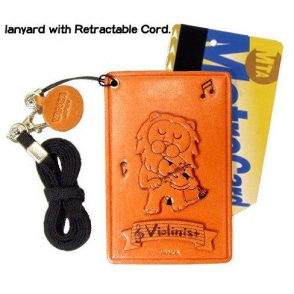 Main Coon Leather Commuter Pass/Passcard Holders
