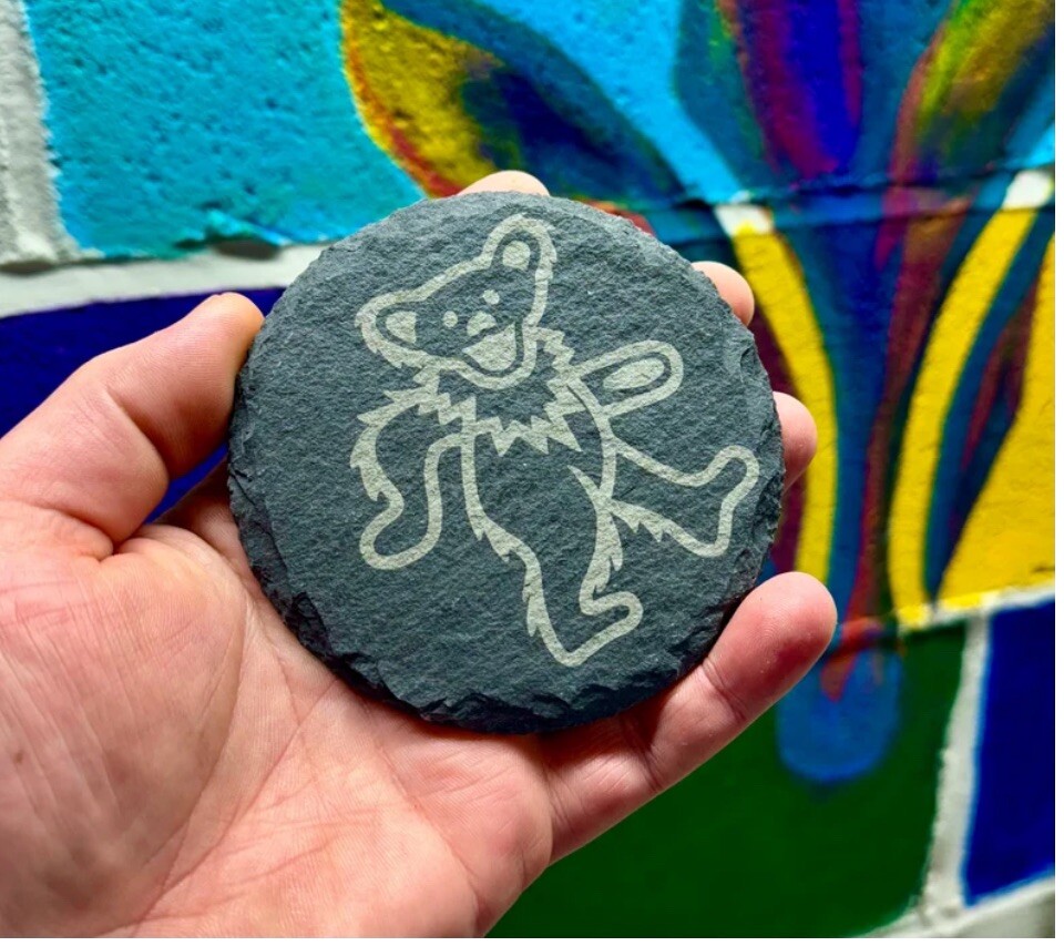 Grateful Dead Slate Four Coaster Set