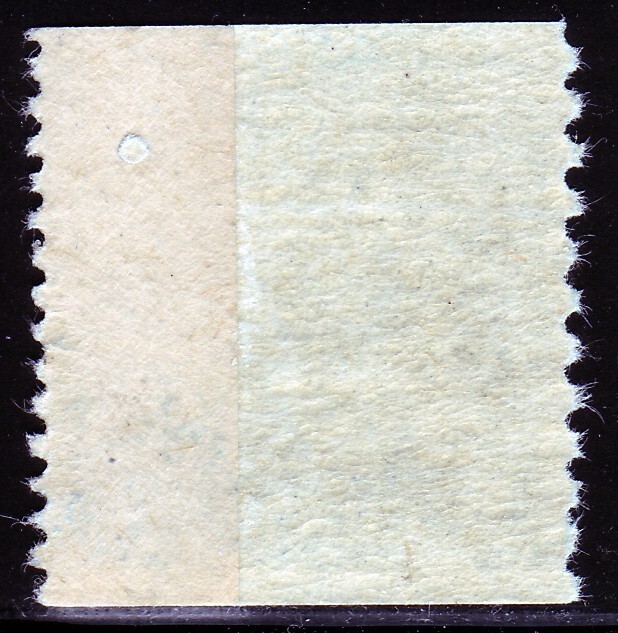 #845 MONROE PREXY JOINT LINE SINGLE. MEDIUM FINE 1. NEVER HINGED ORIGINAL GUM.