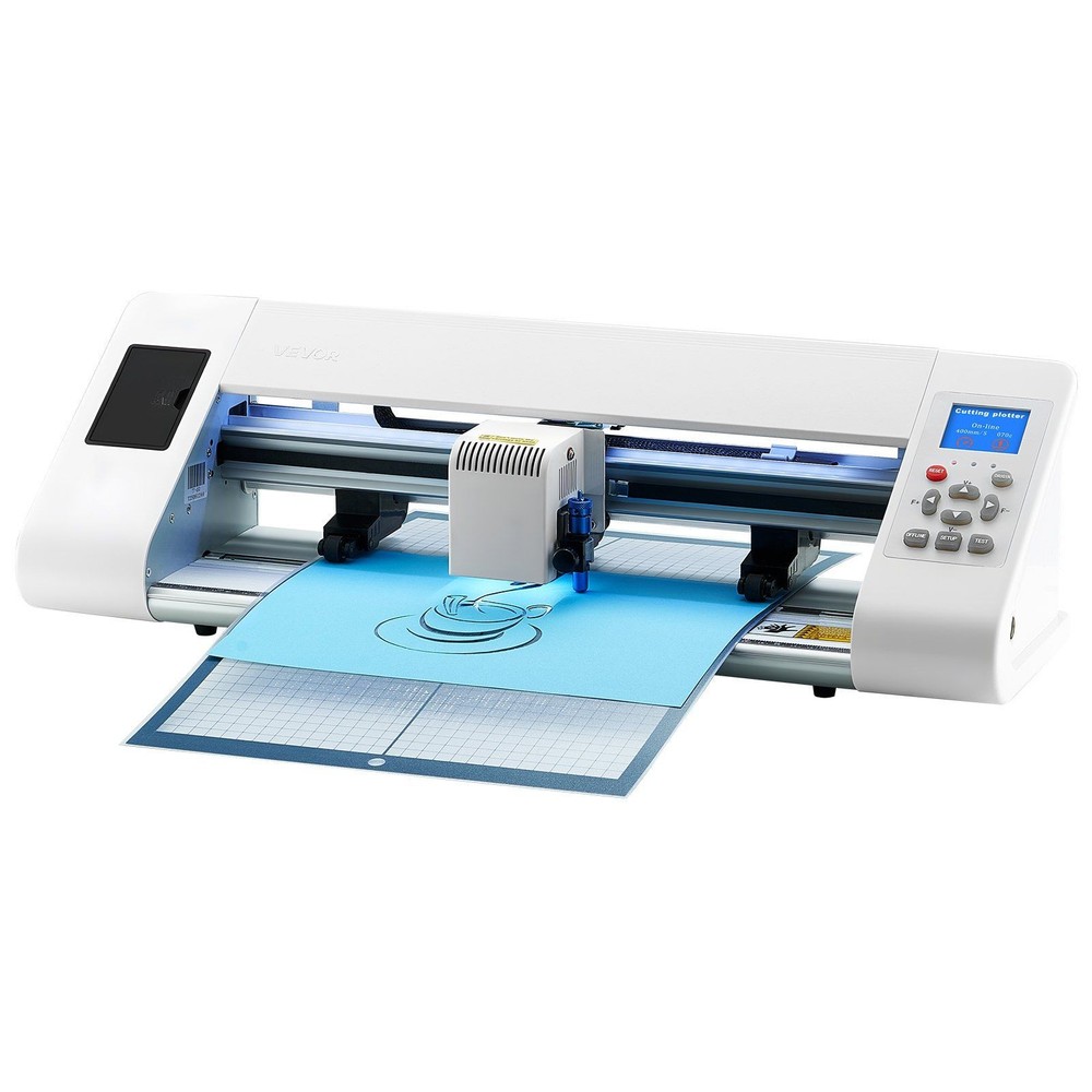 Vinyl Cutter with Auto Edge Detection & Adjustable Rollers 24in Max Width