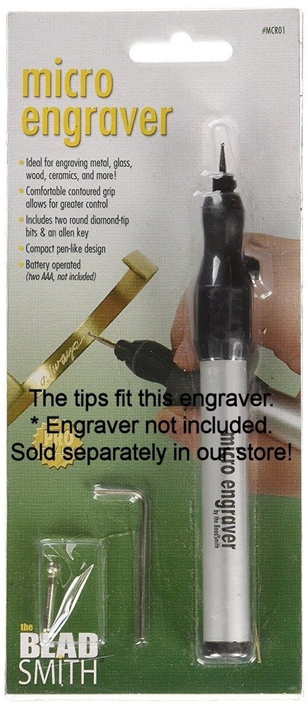 2 Replacement Tips for the Bead Smith Micro Engraver Tool