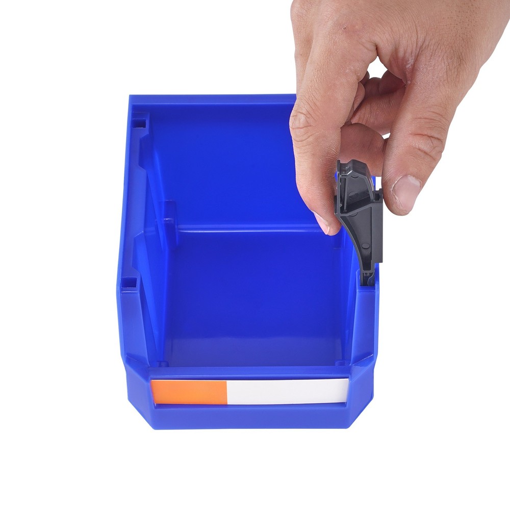 Uimoso Hanging Stackable Storage Bin Plastic Organizer Garage Box 24PCS Blue/Red