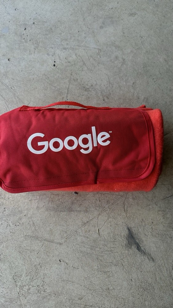 Google Red Travel Blanket