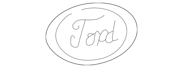 Genuine Ford Grille Emblem CL3Z8213D
