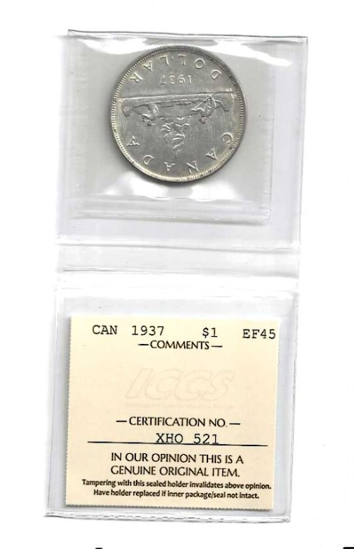 1937 $1 ICCS Graded EF++