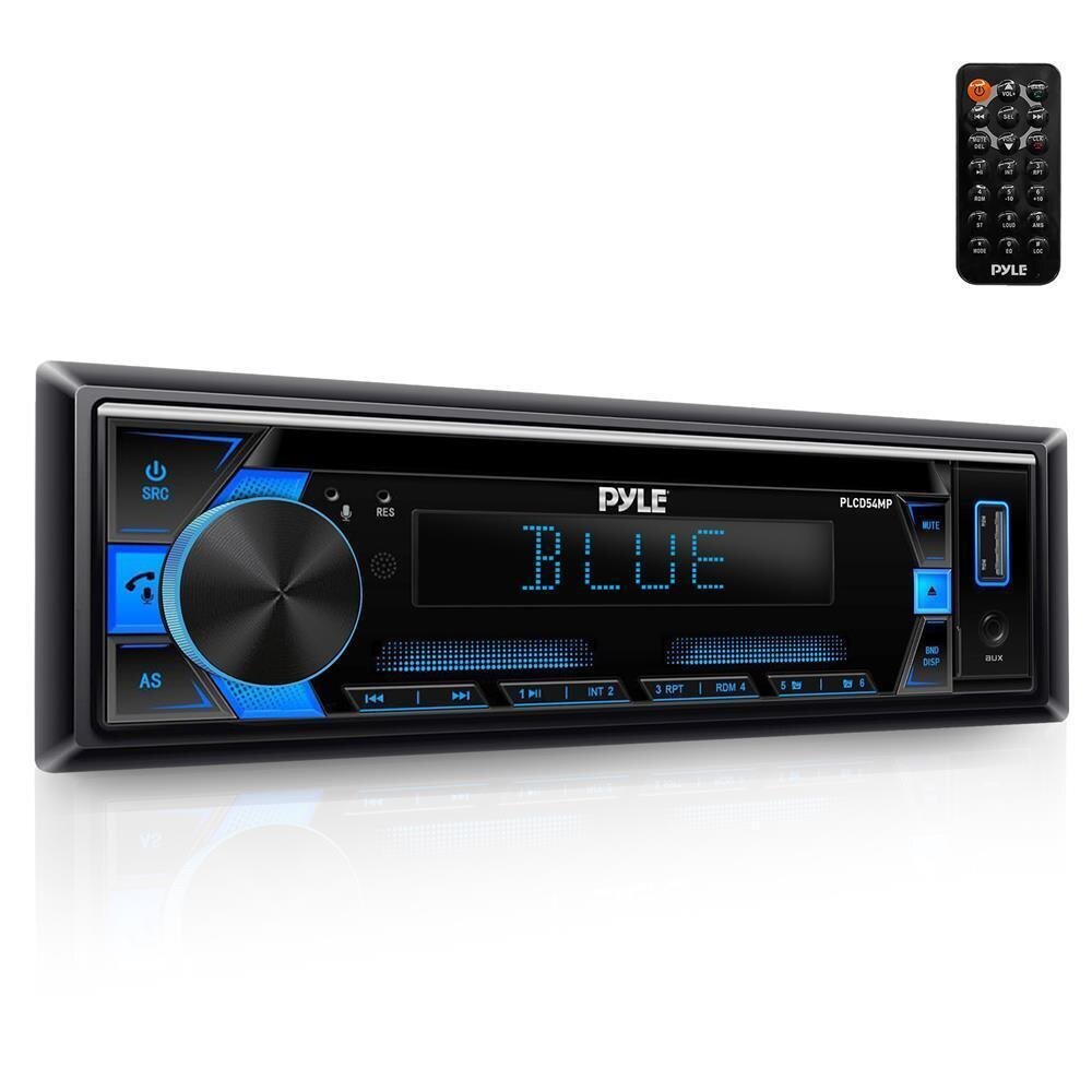 Pyle Stereo Receiver Power Amplifier- Single DIN w/ Remote Control (Black)