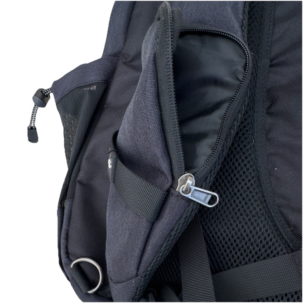 TURNWAY Black Hiking Backpack USB Port Adjustable Strap Multiple Compartments