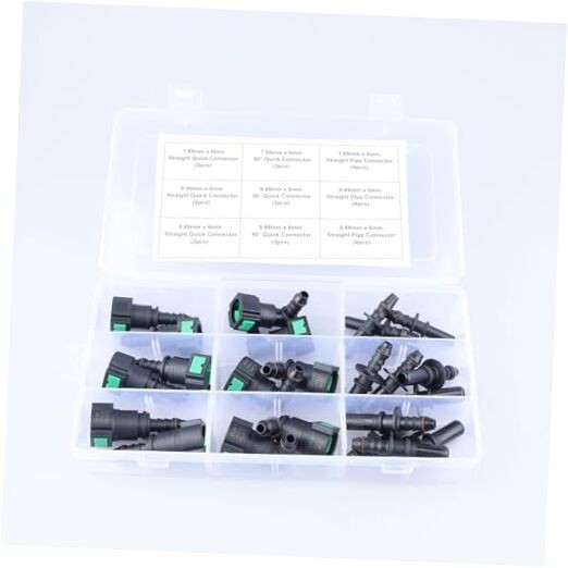 24PCS Assorted Fuel Line SAE 24PCS - Assortment - 6mm Quick Connector Kit