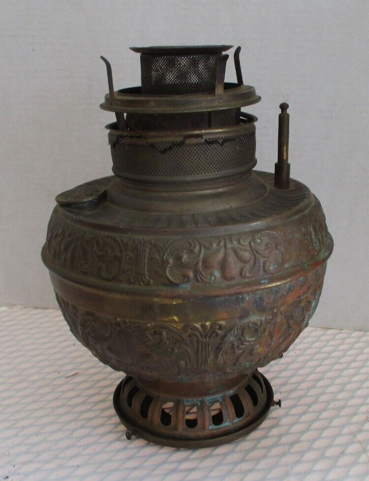 Victorian Brass Hanging Lantern for parts