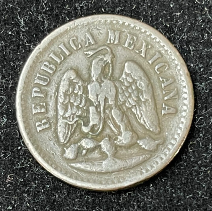 1893/2 ? Mexico One Centavo Coin