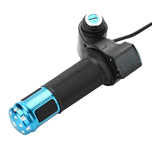 Throttle Grip LCD Screen Throttle Accelerator Handle Grips with Cable and Key