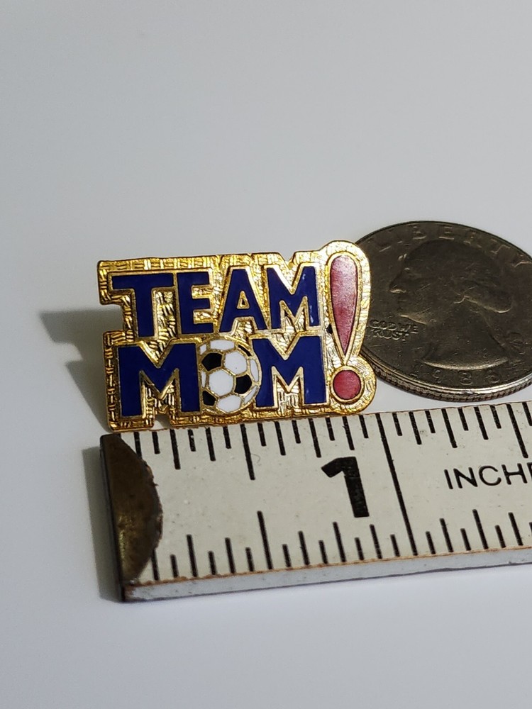 Team Soccer Mom Lapel Pin