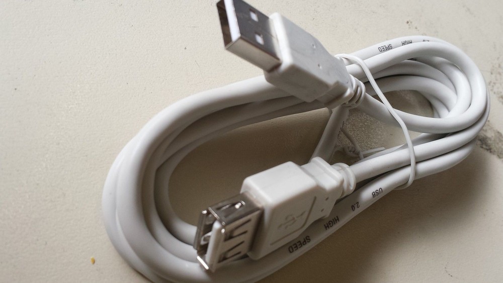 PC USB EXTENSION CABLE MALE/COUPLER 5m