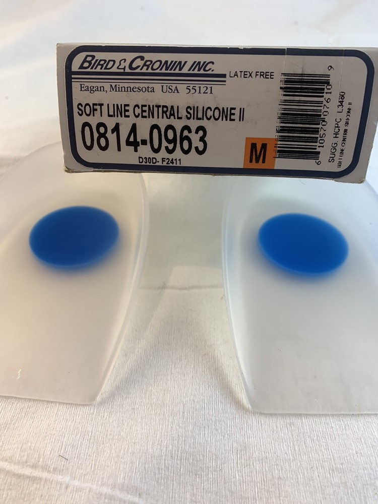Bird & Cronin Soft Line Central Silicone Heel Cups Medium
