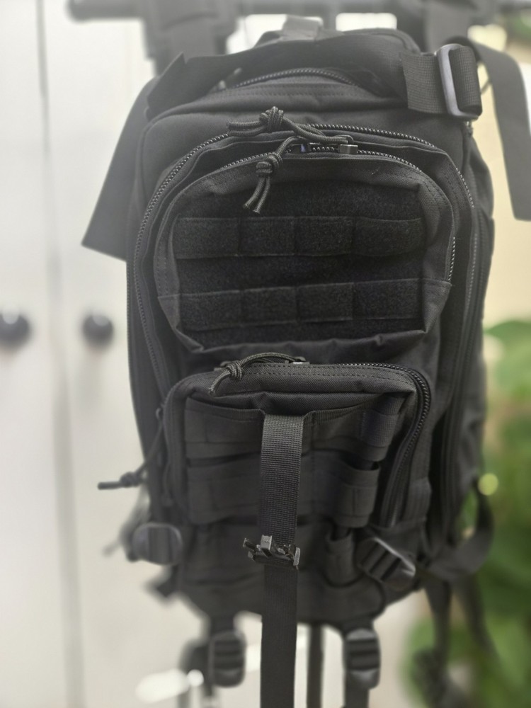Tactical Backpack Military Series Heavy-duty Black MULTIPLE COMPARTMENT